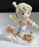 Lot of 2: Precious Moments, His Little Treasure, There's Sno-Boredome With You