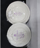 Lot of 2: Precious Moments Sculpted Plates, Girl with Goose, Girl with Hearts