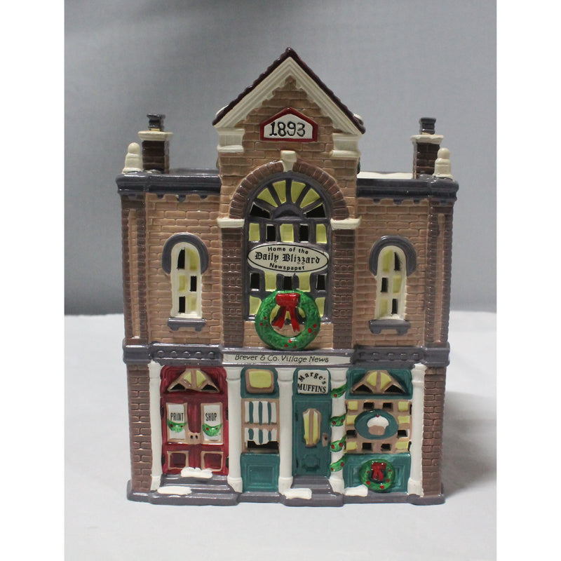 Department 56 | Print Shop & Village News | Snow Village | Please Read