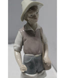 Lladró Figurine: 4809 Going Fishing | Glazed Finish | Missing Fishing Pole
