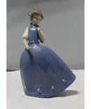 Lladró Figurine: 5121 Girl in Blue Dress | Glazed Finish | Please Read