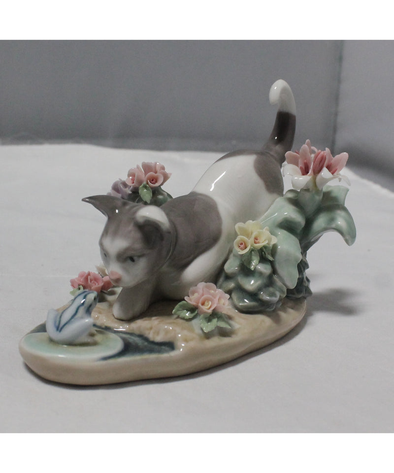 Lladró Figurine: 1442 Kitty Confrontation | Glazed Finish | Please Read