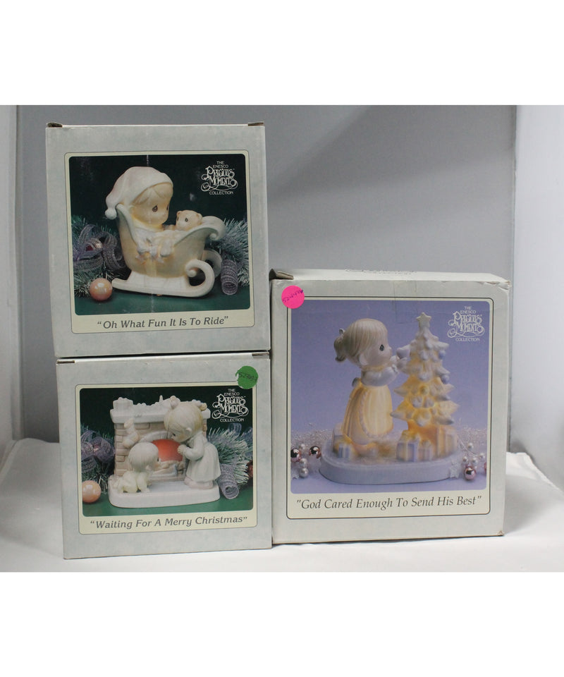 Precious Moments | Set of 3 Porcelain Night Lights