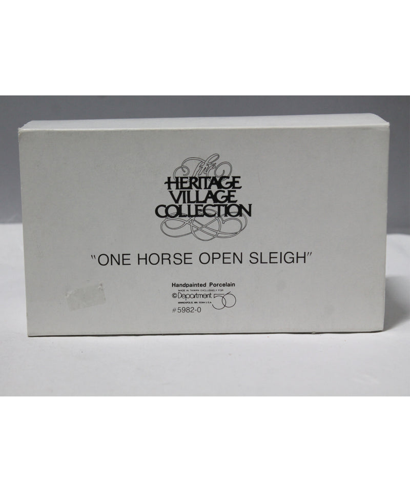 Department 56 | One Horse Open Sleigh | As Is | Please Read