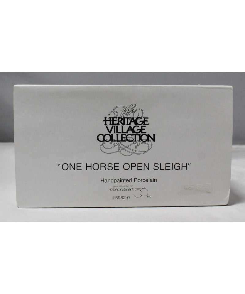 Department 56 | One Horse Open Sleigh | Please Read | As Is