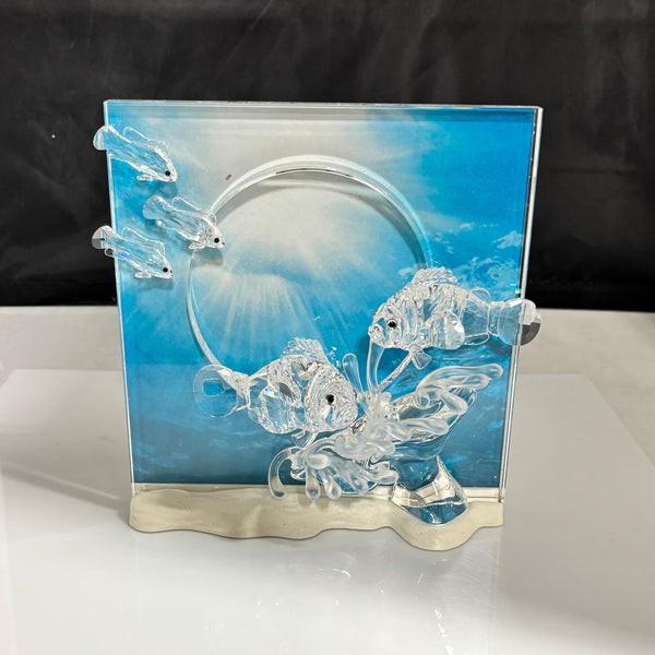 Swarovski Wonders of the Sea Crystal Sculpture, Please Read