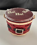 2010 Longaberger Santa Belly Basket Holiday Decor