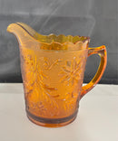 Tiara Amber Glass Serving Set Sandwich Round Pitcher Dishes