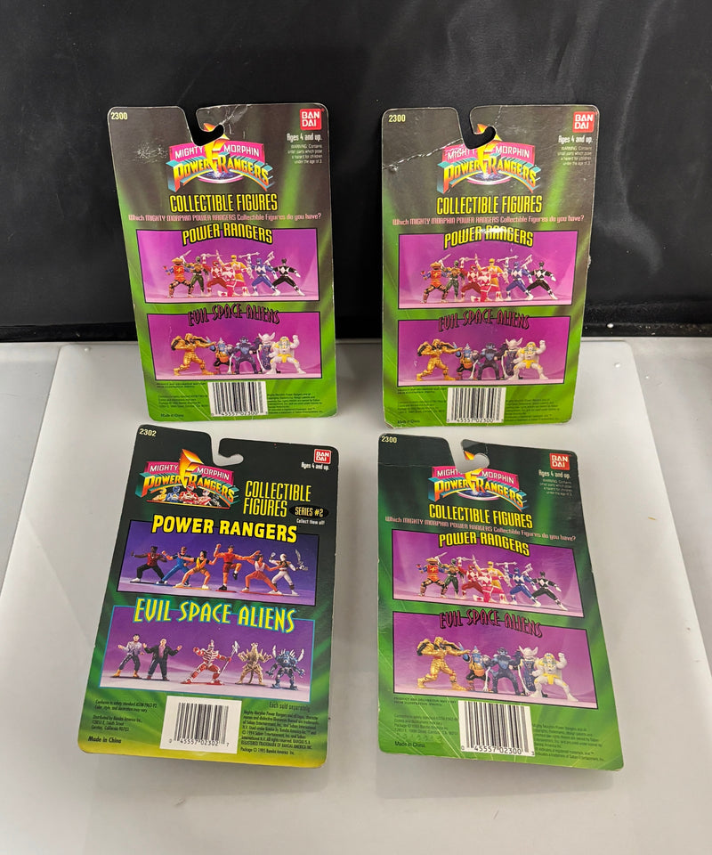 1990s Mighty Morphin Power Rangers Action Figures Lot of 7