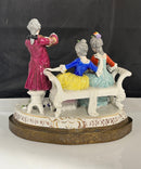 Dresden Violinist & Victorian Ladies Porcelain Figurine