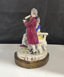 Dresden Violinist & Victorian Ladies Porcelain Figurine