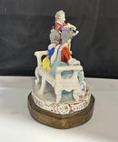 Dresden Violinist & Victorian Ladies Porcelain Figurine