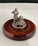Waterford Holy Family Pewter & Crystal Sculpture
