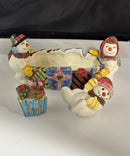 Fitz and Floyd Frosty Salt & Pepper with Tidbit Dish