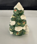 Fitz & Floyd Santa Theme Salt Pepper & Tidbit Dish Set