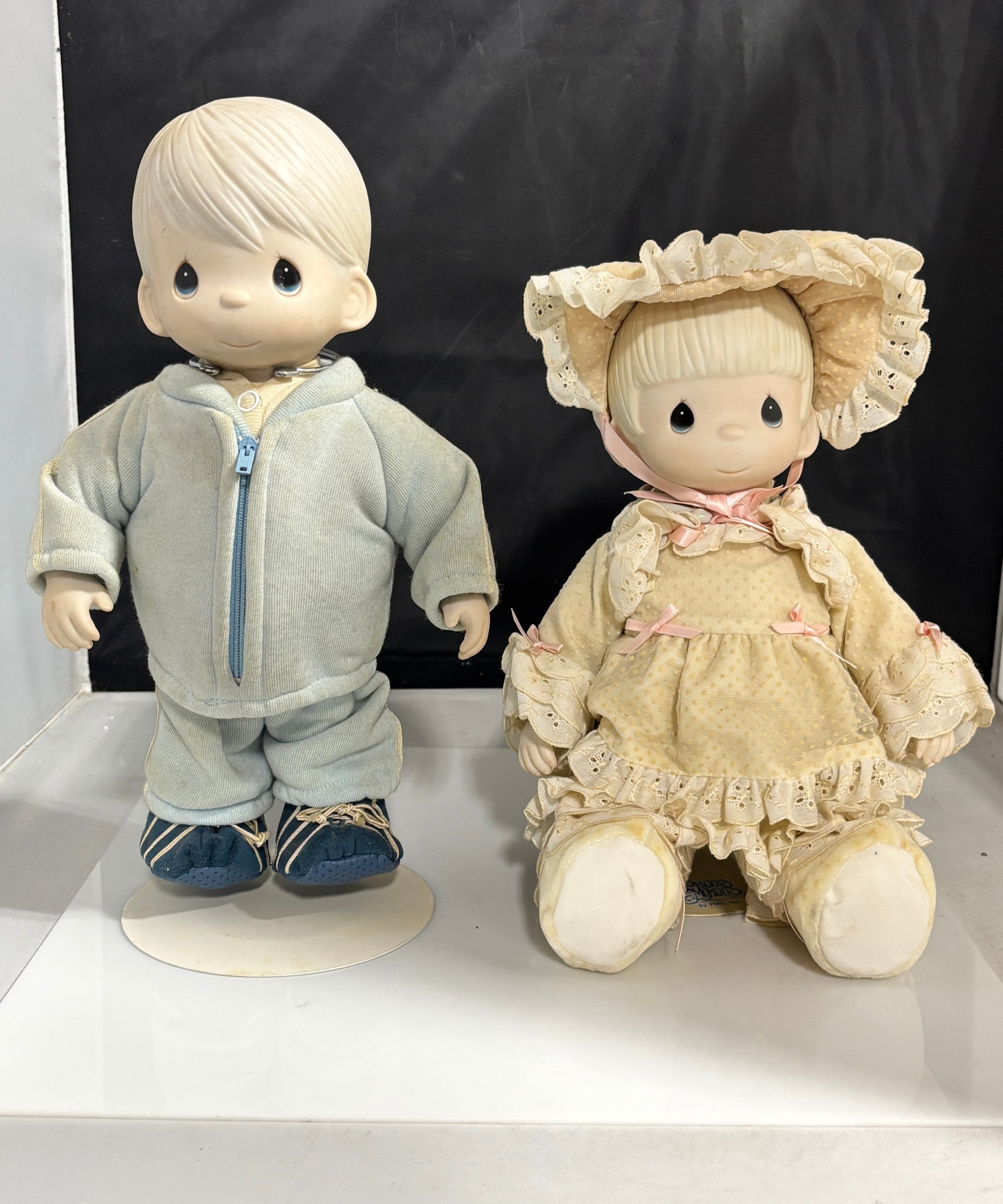 Vintage Precious Moments Kristy & Timmy Collector Dolls