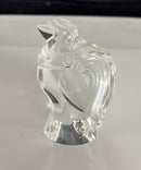 Steuben Glass Rooster Figurine Crystal Sculpture