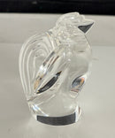 Steuben Glass Rooster Figurine Crystal Sculpture