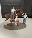 Anheuser-Busch Clydesdale Braiding for Parade Figurine