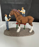 Anheuser-Busch Clydesdale Braiding for Parade Figurine