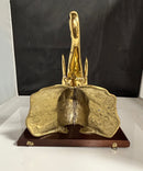 Hollywood Regency - Vintage Brass Elephant Wall Shelf