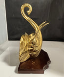 Hollywood Regency - Vintage Brass Elephant Wall Shelf