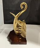 Hollywood Regency - Vintage Brass Elephant Wall Shelf