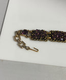 Vintage Barclay Amethyst Purple Rhinestone Bracelet