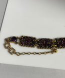 Vintage Barclay Amethyst Purple Rhinestone Bracelet