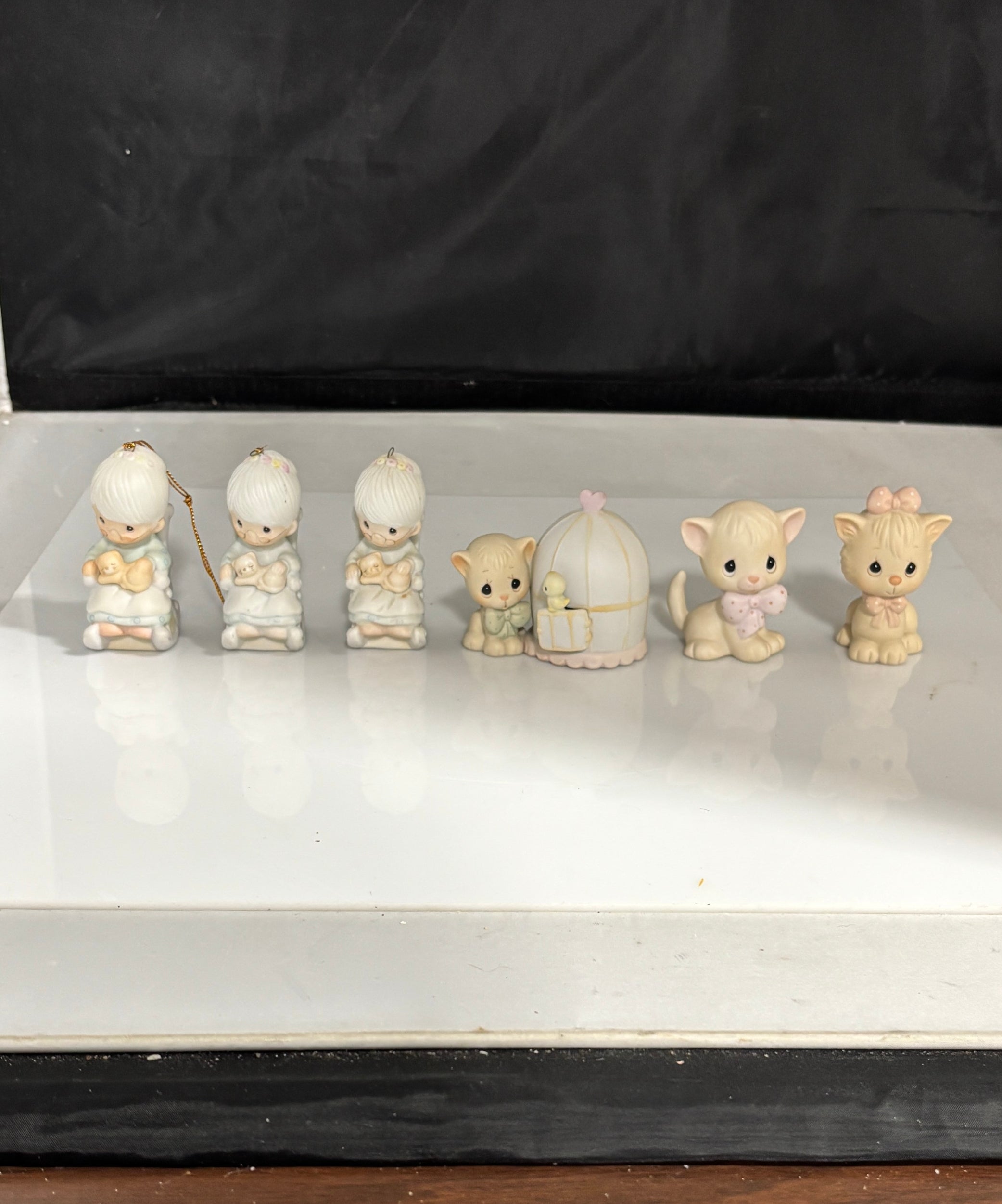 Precious Moments - Cat Figurines, Lot of 6