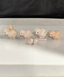 Precious Moments - Pig Figurines, Lot of 5