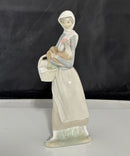 Lladro - Girl With Cockerel