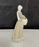 Lladro - Girl With Cockerel