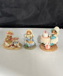 Mouse Tales Figurines Lot of 3 Collectible Mice Decorative Figures