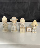 Precious Moments Symbol of Membership Lot of 4 Figurines Enesco