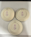 Precious Moments Sculpted Plate Collection Lot of 3 Enesco Plates