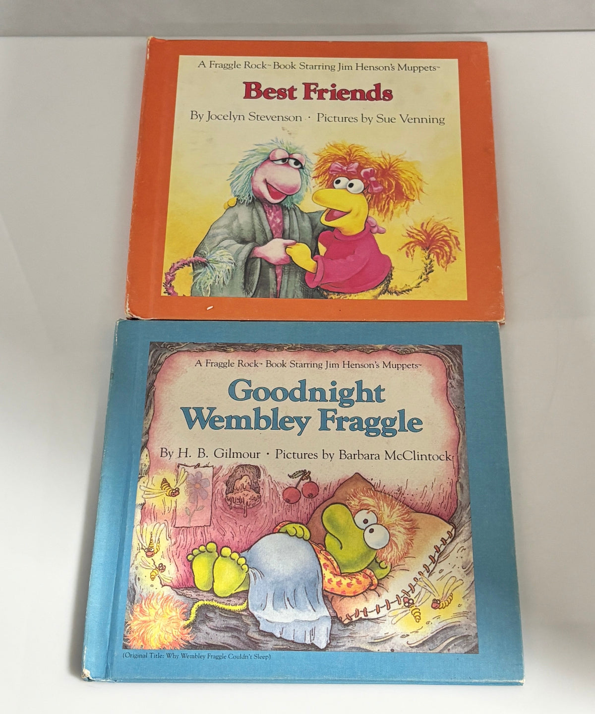 Fraggle Rock Book Lot with Tote Bag Jim Henson Muppets Collection