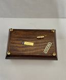 Italian Music Box O Sole Mio Blue Floral Musical Trinket Jewelry Box