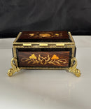 Reuge Music Box Jewelry Casket Gold Filigree Feet Swiss Movement, Parts