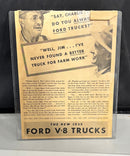 1935 Camel Cigarettes Lou Gehrig & Ford V8 Trucks Vintage Print Ads Lot