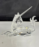Swarovski - Crystal Unicorn Figurine SCS, Original Box, Repaired Horn