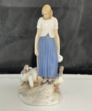Denmark - Bing & Grondahl B&G 2254 Goose Girl Figurine Axei Locher