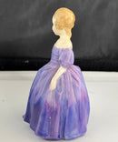 Royal Doulton - Maria HN 1370 Lady Figurine Purple Dress Bone China