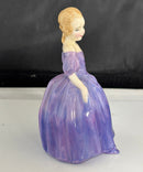 Royal Doulton - Maria HN 1370 Lady Figurine Purple Dress Bone China