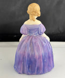 Royal Doulton - Maria HN 1370 Lady Figurine Purple Dress Bone China