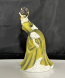 Royal Doulton - Simone HN 2378 Lady Figurine Green Dress Bone China