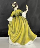 Royal Doulton - Simone HN 2378 Lady Figurine Green Dress Bone China