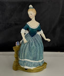 Royal Doulton - Clarinda HN 2724 Bone Chine Figurine Lady with Bird England