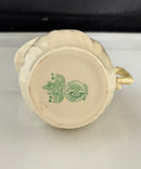 Vintage Belleek Ireland Cream & Sugar Set Green Mark Irish Porcelain