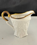 Royal Stafford Old English Oak Cream & Sugar Set Gold Trim